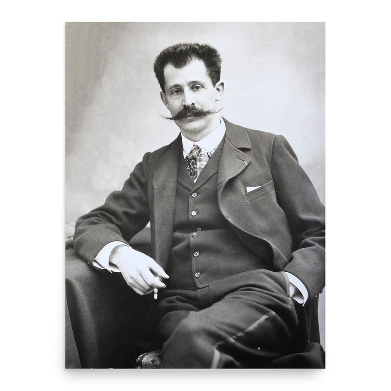 Georges de Porto-Riche poster print, in size 18x24 inches.