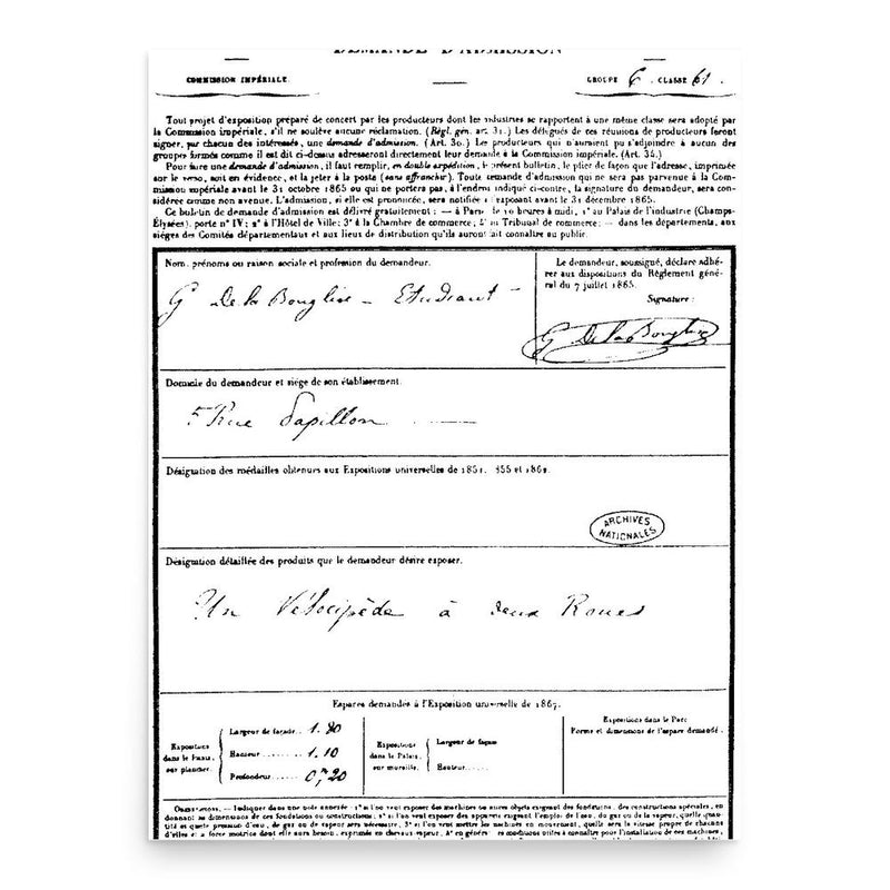 Georges de la Bouglise poster print, in size 18x24 inches.