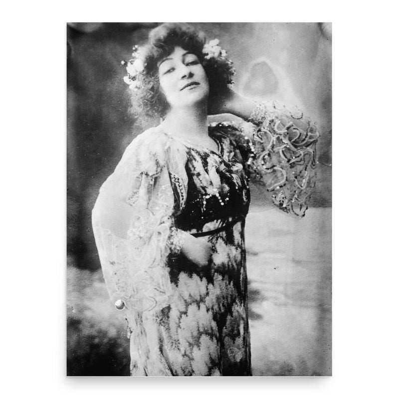 Georgette Leblanc poster print, in size 18x24 inches.