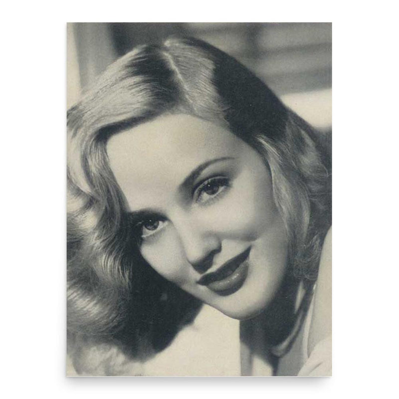 Georgia Carroll poster print, in size 18x24 inches.