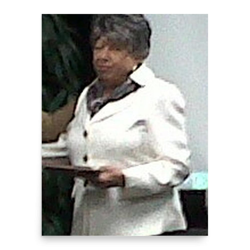 Georgia Davis Powers poster print, in size 18x24 inches.