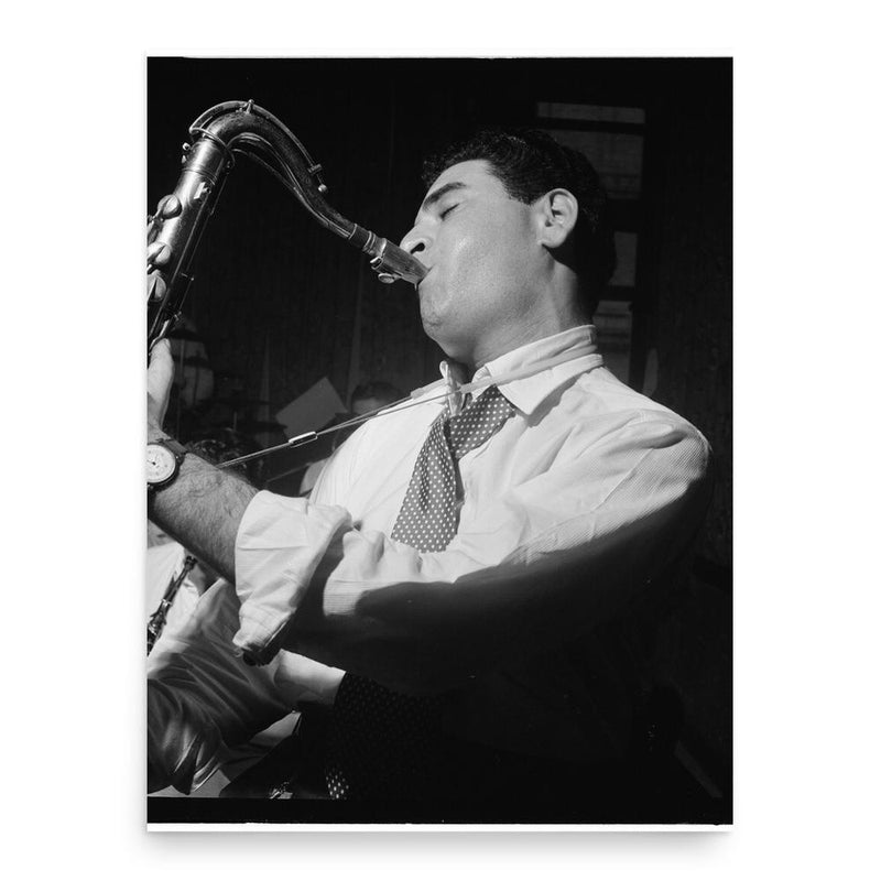 Georgie Auld poster print, in size 18x24 inches.