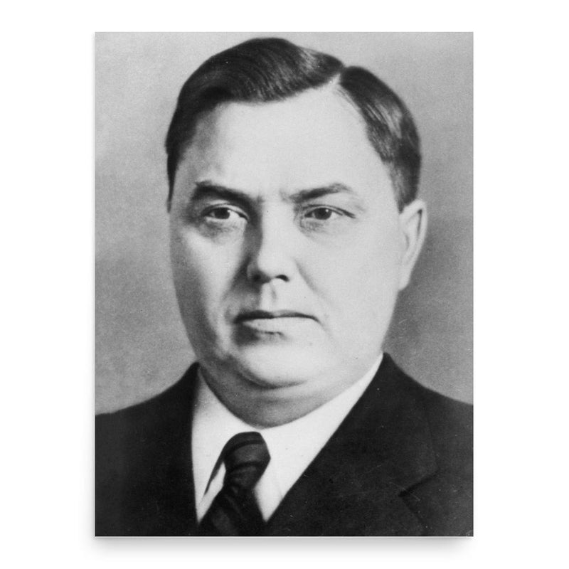 Georgy Malenkov poster print, in size 18x24 inches.