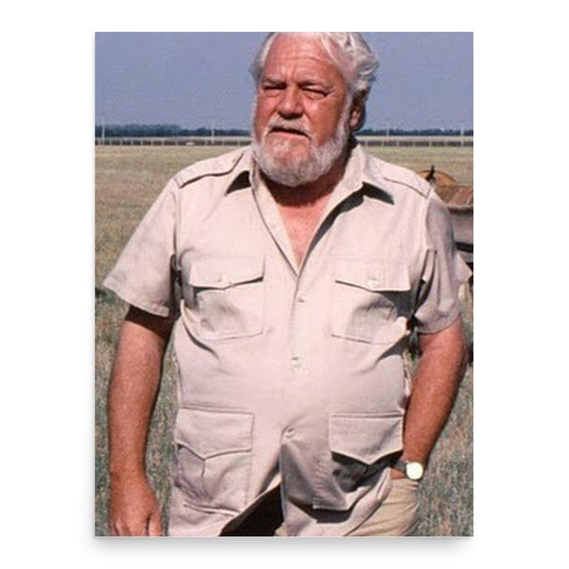 Gerald Durrell poster print, in size 18x24 inches.