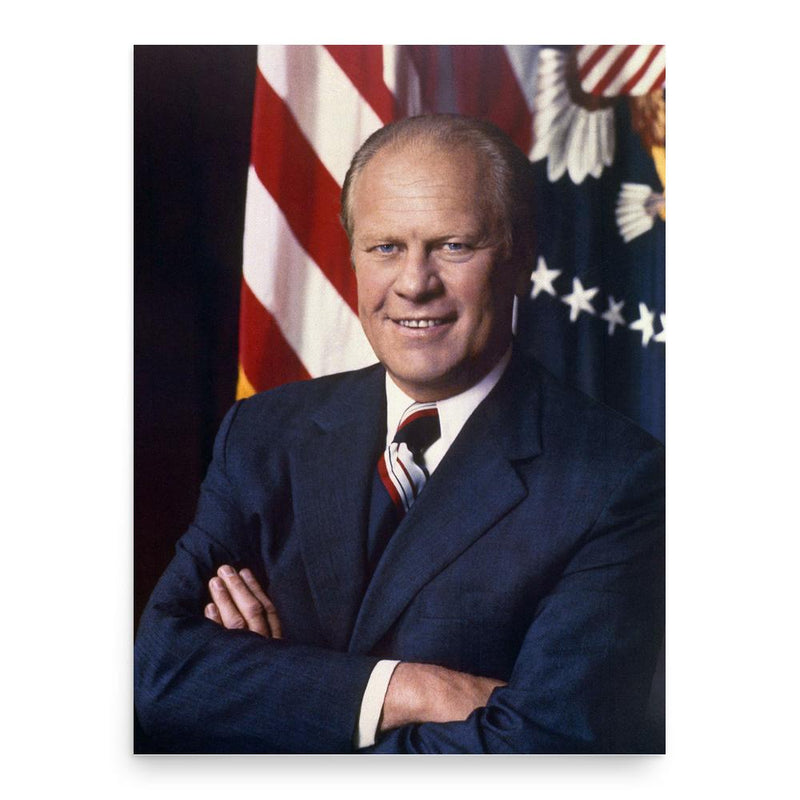 Gerald Ford poster print, in size 18x24 inches.