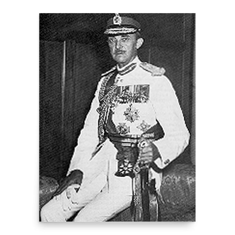 Gerald Templer poster print, in size 18x24 inches.