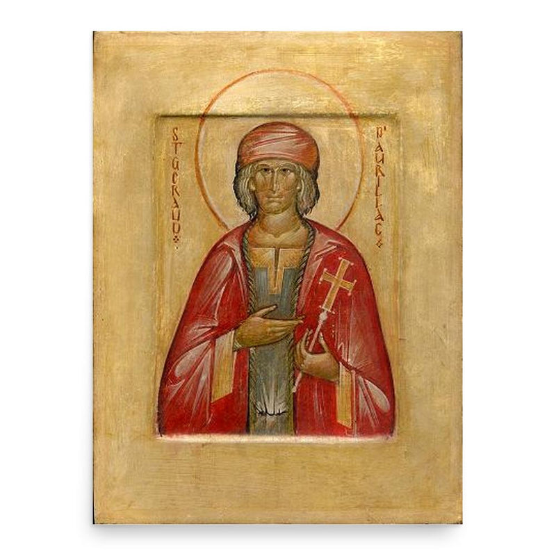 Gerald of Aurillac poster print, in size 18x24 inches.