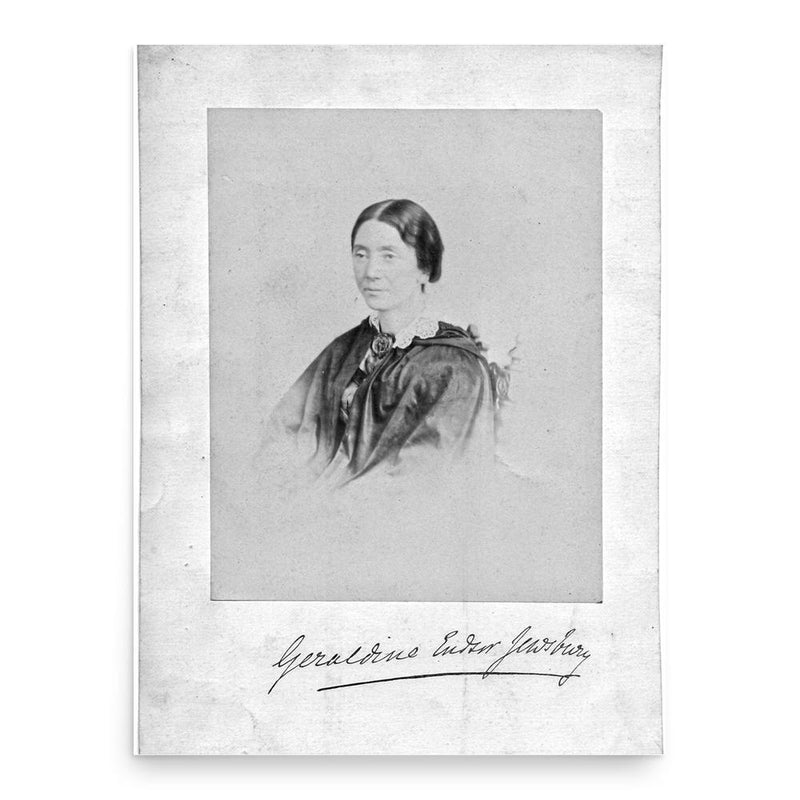 Geraldine Jewsbury poster print, in size 18x24 inches.