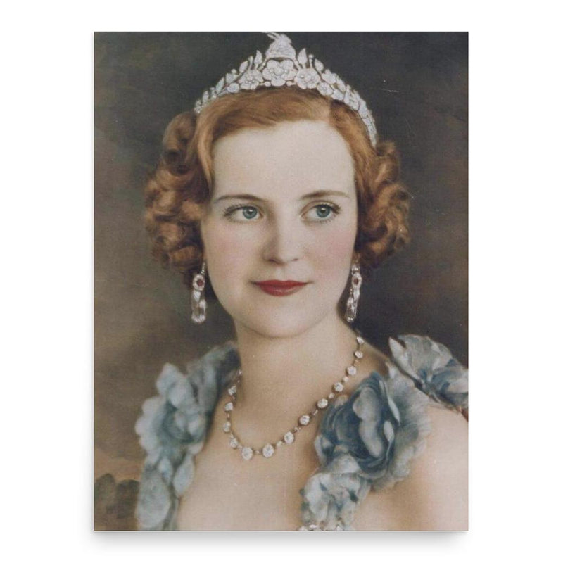 Geraldine of Albania poster print, in size 18x24 inches.