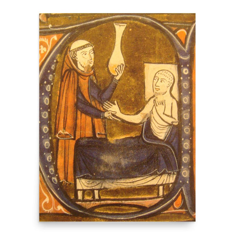 Gerard of Cremona poster print, in size 18x24 inches.