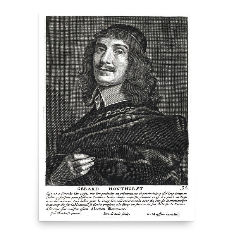 Gerard van Honthorst poster print, in size 18x24 inches.