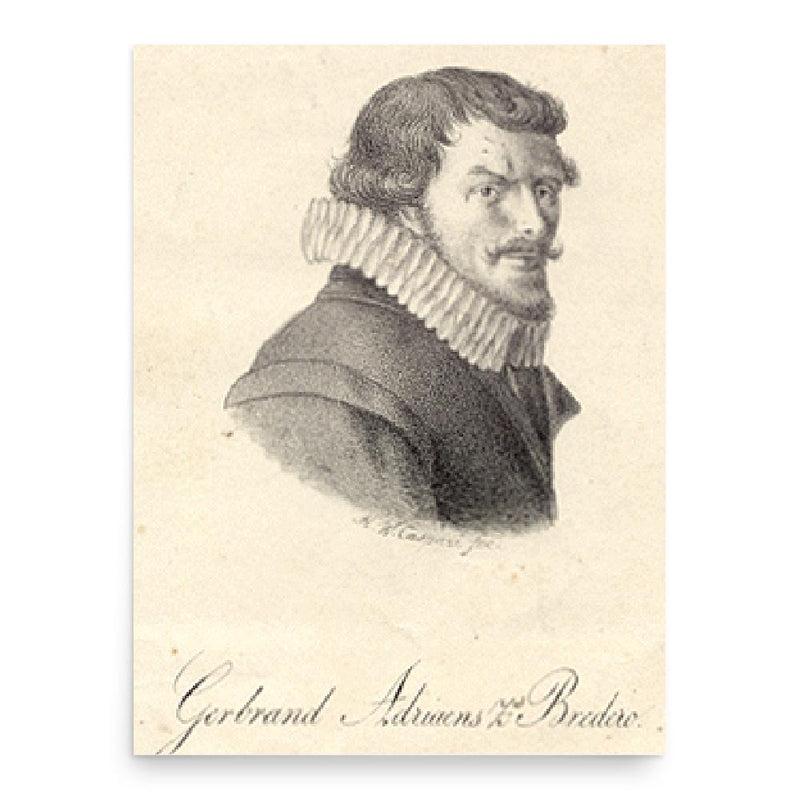 Gerbrand Bredero poster print, in size 18x24 inches.