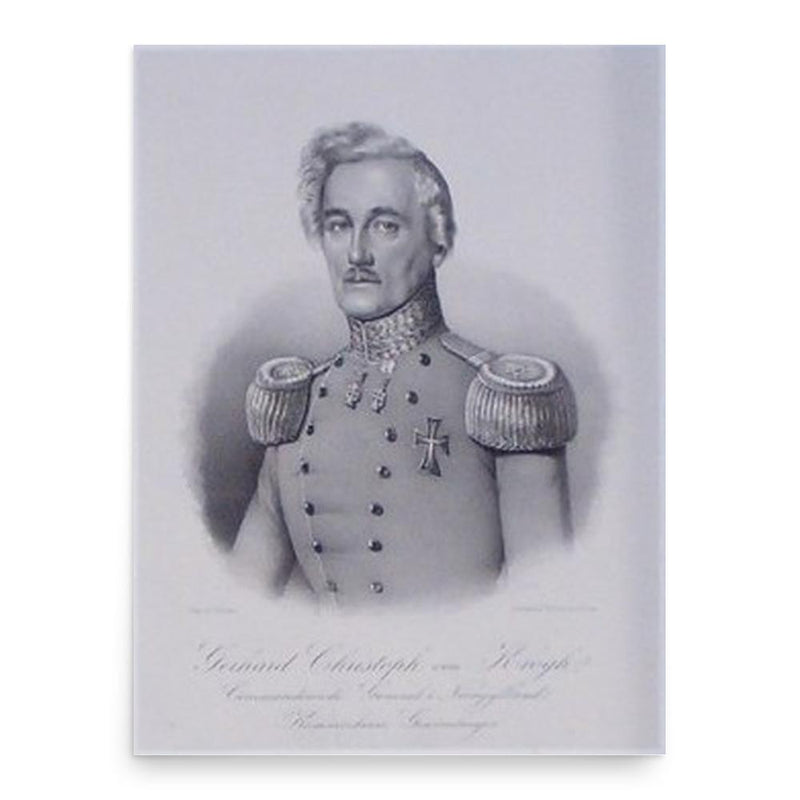 Gerhard Christoph von Krogh poster print, in size 18x24 inches.