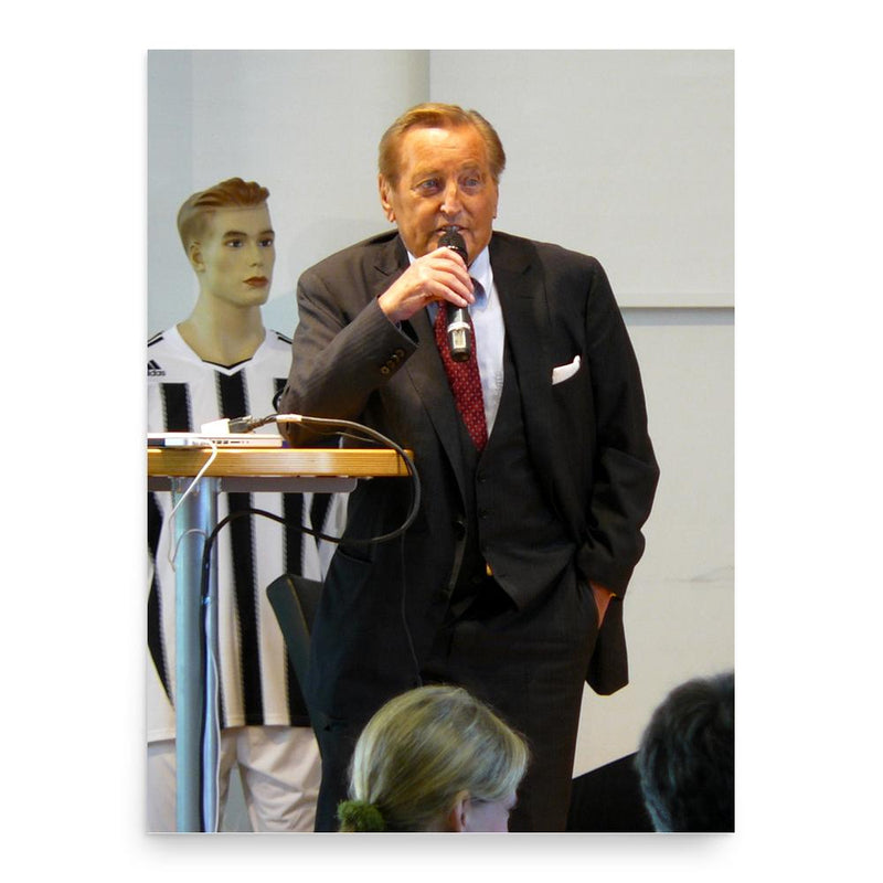 Gerhard Mayer-Vorfelder poster print, in size 18x24 inches.