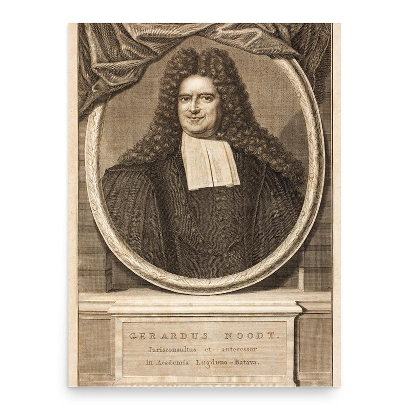 Gerhard Noodt poster print, in size 18x24 inches.