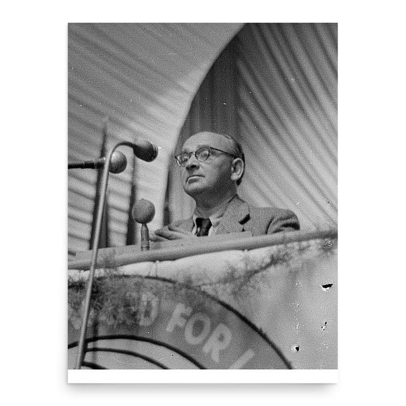 Gerhart Eisler poster print, in size 18x24 inches.