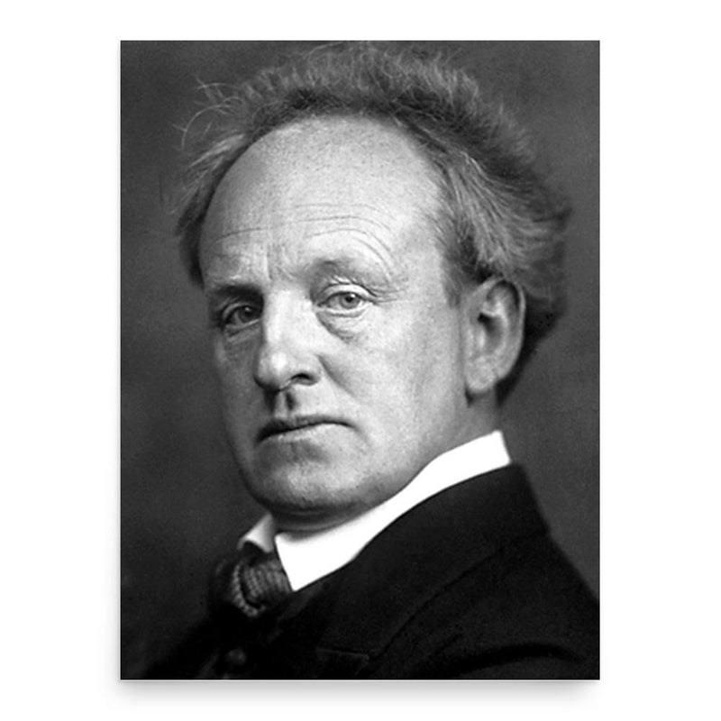 Gerhart Hauptmann poster print, in size 18x24 inches.