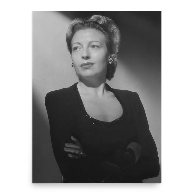 Germaine Montero poster print, in size 18x24 inches.