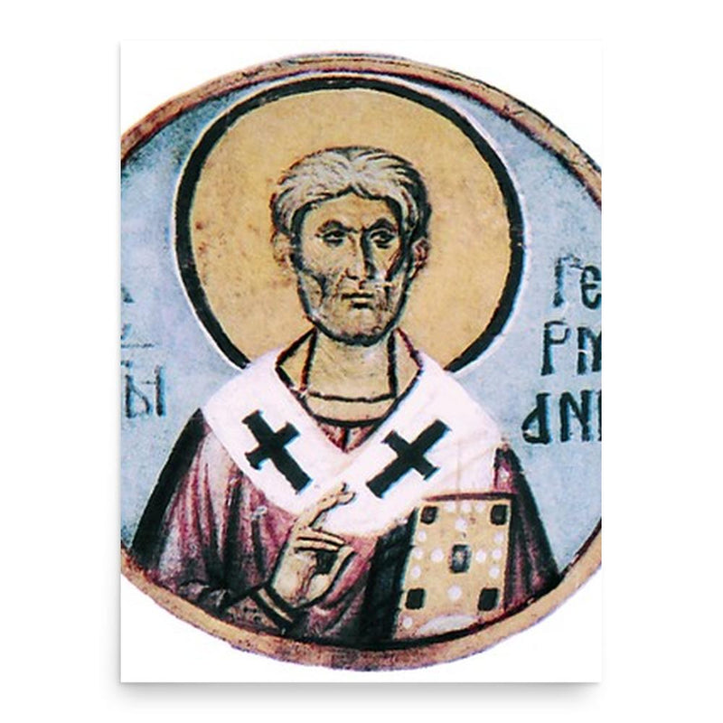 Germanus I of Constantinople poster print, in size 18x24 inches.