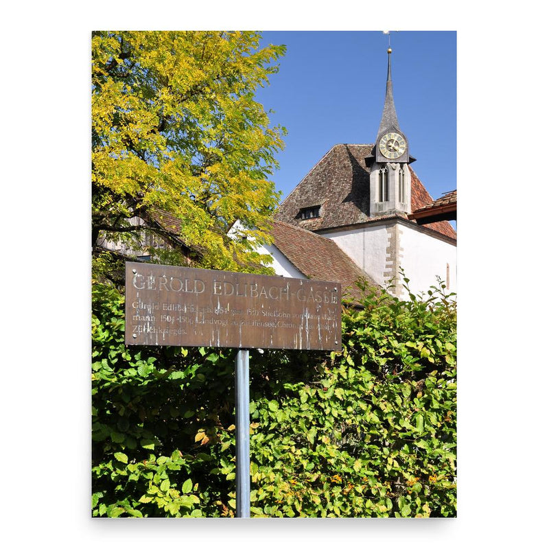 Gerold Edlibach poster print, in size 18x24 inches.