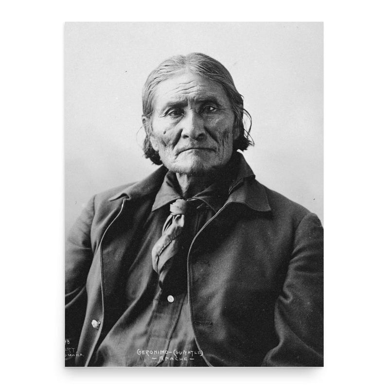 Geronimo poster print, in size 18x24 inches.