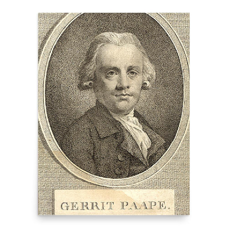 Gerrit Paape poster print, in size 18x24 inches.