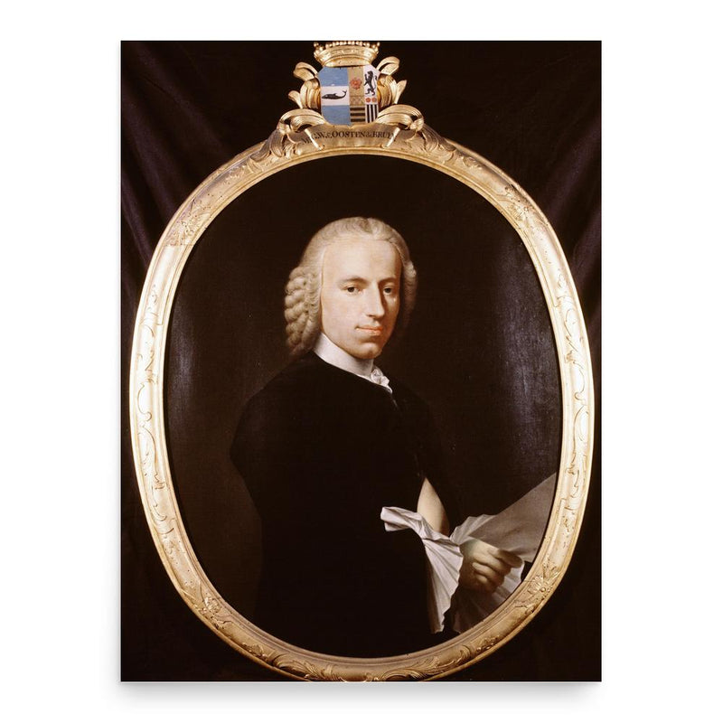 Gerrit Willem van Oosten de Bruyn poster print, in size 18x24 inches.