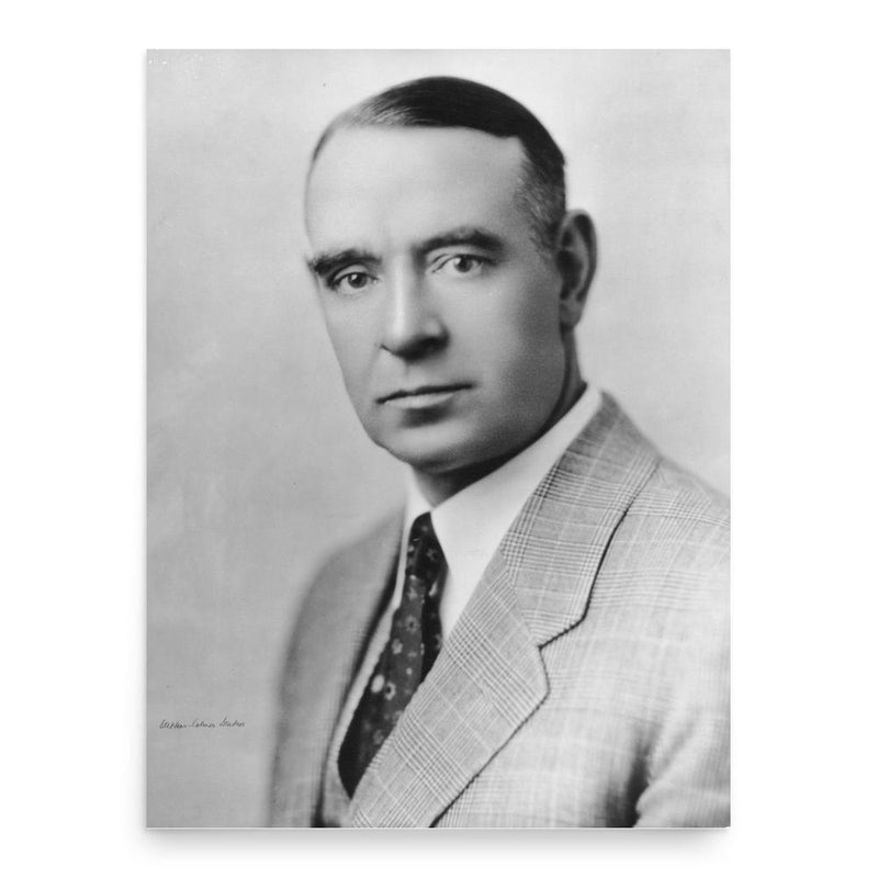 Gerry McGeer poster print, in size 18x24 inches.