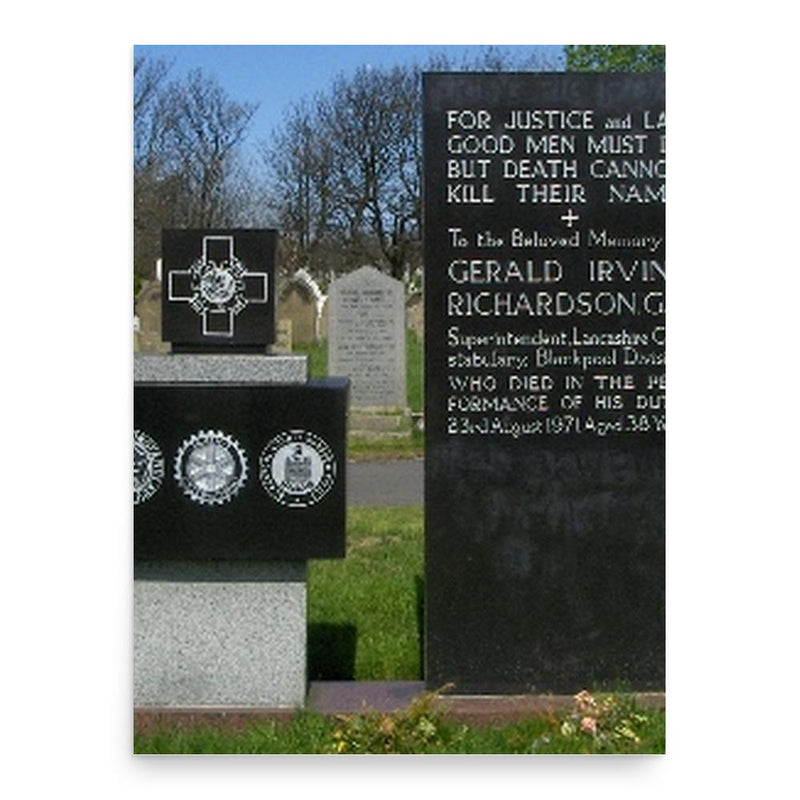 Gerry Richardson poster print, in size 18x24 inches.