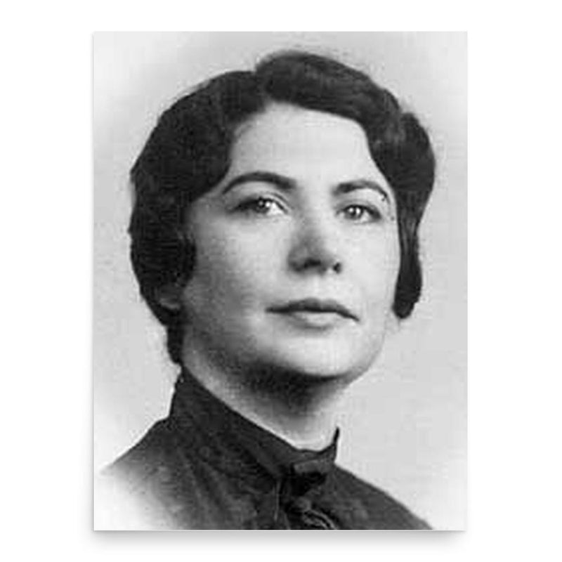 Gertrude Blanch poster print, in size 18x24 inches.