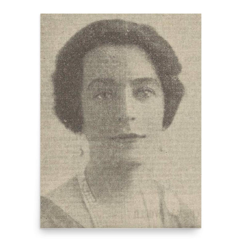 Gertrude Johnson poster print, in size 18x24 inches.