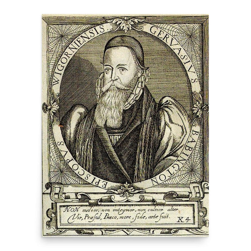 Gervase Babington poster print, in size 18x24 inches.