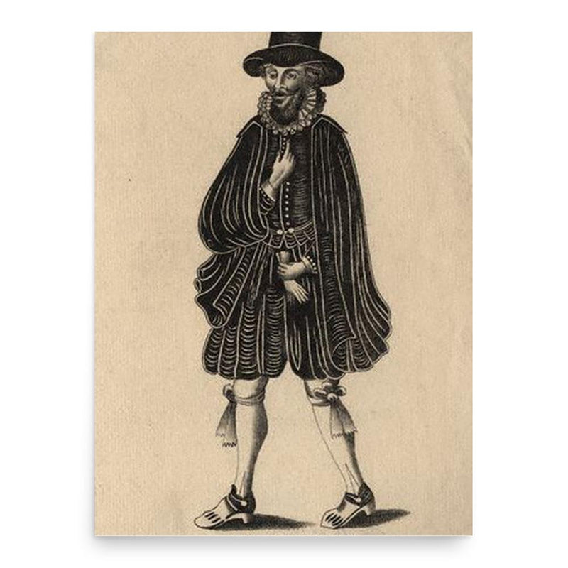 Gervase Helwys poster print, in size 18x24 inches.