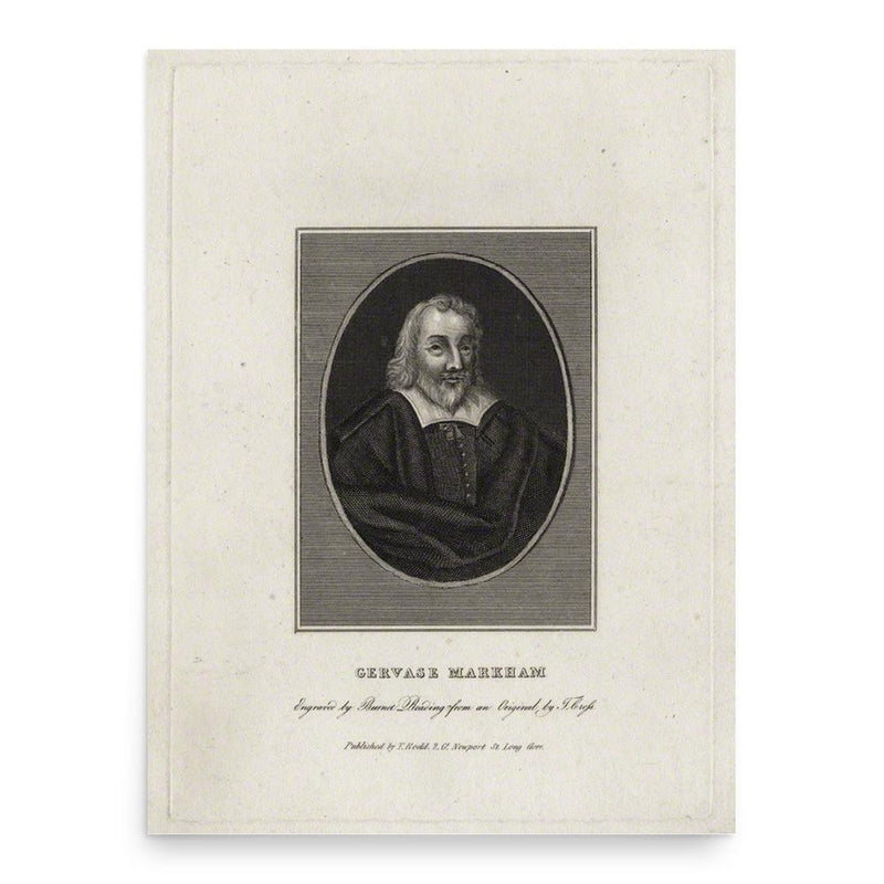 Gervase Markham poster print, in size 18x24 inches.