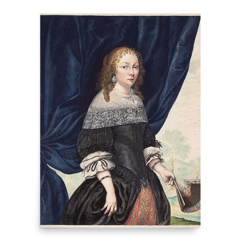 Gesina ter Borch poster print, in size 18x24 inches.