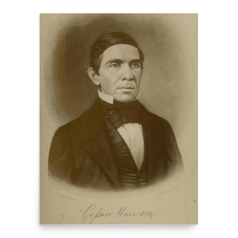 Gessner Harrison poster print, in size 18x24 inches.