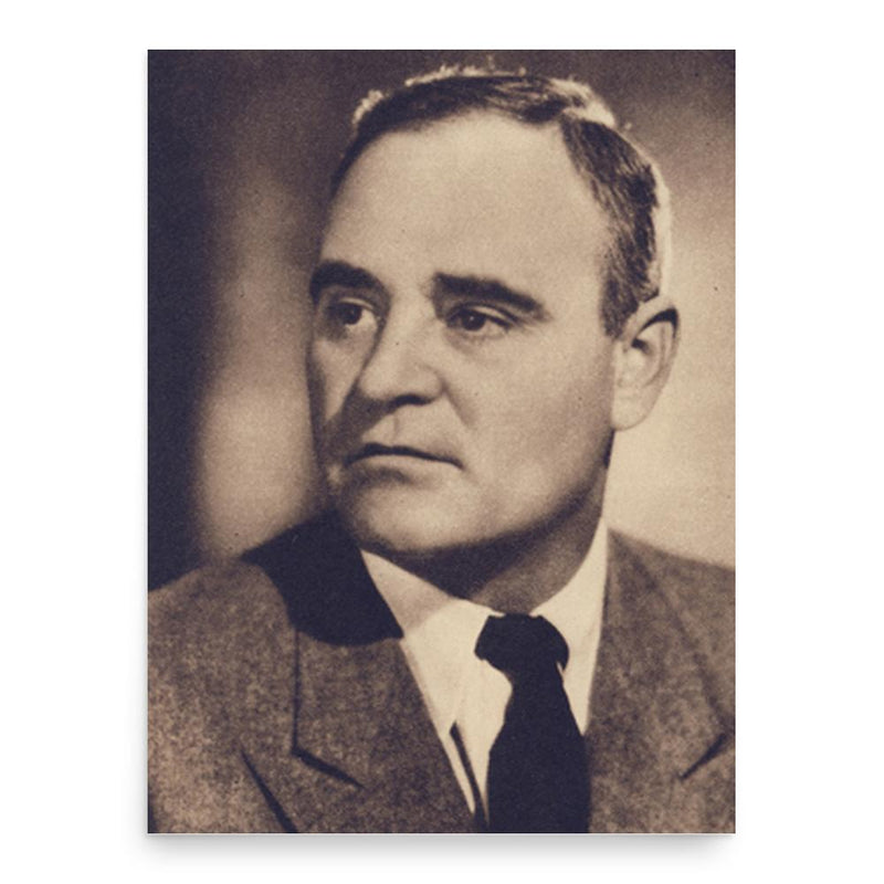 Gheorghe Gheorghiu-Dej poster print, in size 18x24 inches.