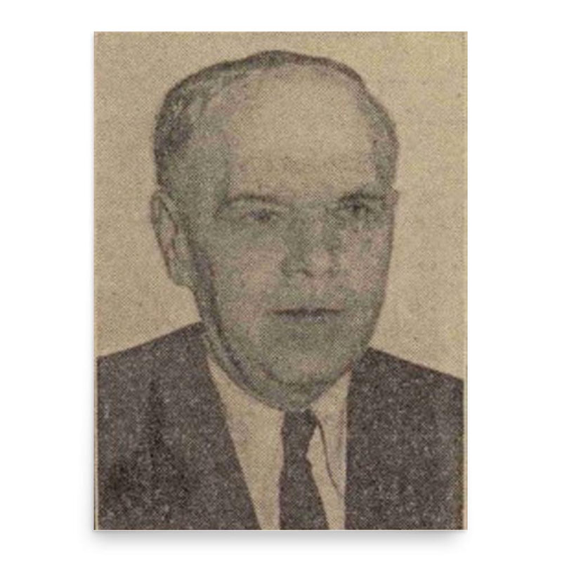 Gheorghe Spacu poster print, in size 18x24 inches.