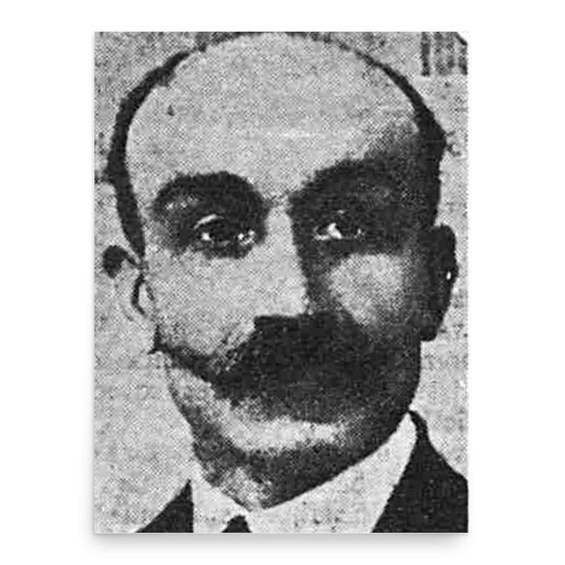 Gheorghe Tudor poster print, in size 18x24 inches.