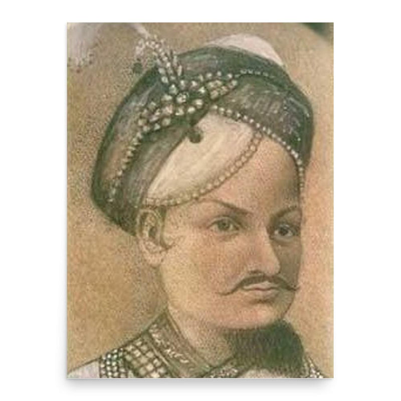 Ghulam Muhammad Ghouse Khan poster print, in size 18x24 inches.