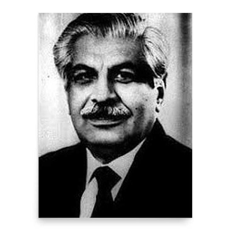 Ghulam Mustafa Jatoi poster print, in size 18x24 inches.