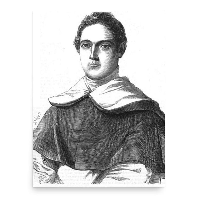 Giacinto Achilli poster print, in size 18x24 inches.