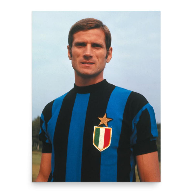 Giacinto Facchetti poster print, in size 18x24 inches.