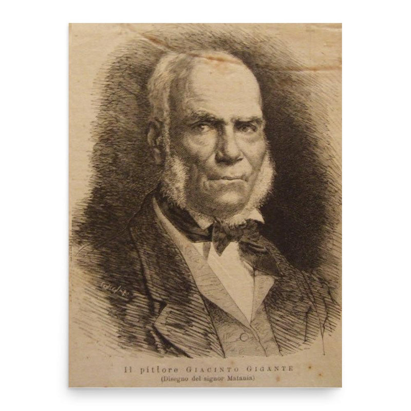 Giacinto Gigante poster print, in size 18x24 inches.