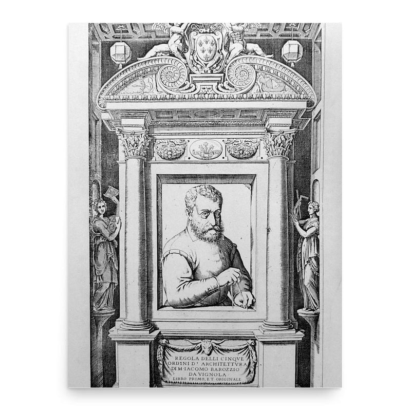 Giacomo Barozzi da Vignola poster print, in size 18x24 inches.