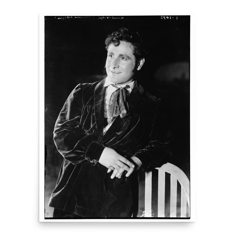 Giacomo Lauri-Volpi poster print, in size 18x24 inches.