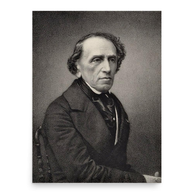 Giacomo Meyerbeer poster print, in size 18x24 inches.