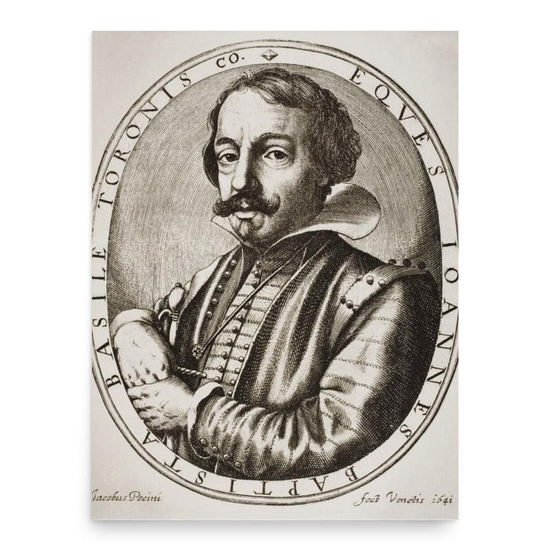 Giambattista Basile poster print, in size 18x24 inches.