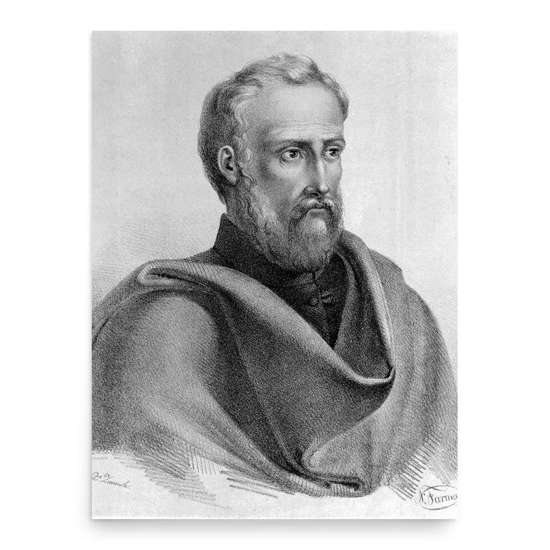 Giambattista Canano poster print, in size 18x24 inches.