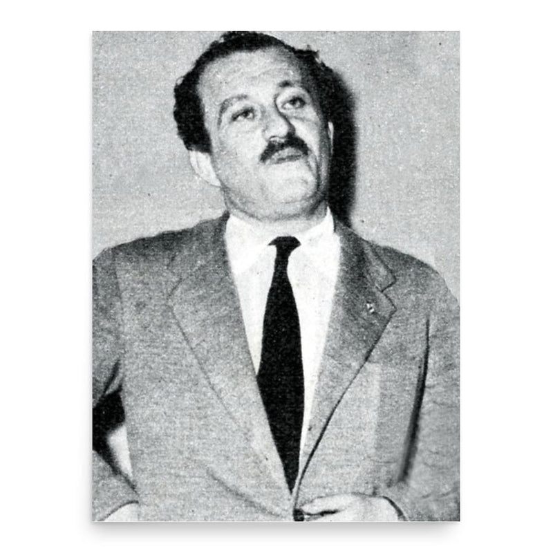 Gian Carlo Fusco poster print, in size 18x24 inches.